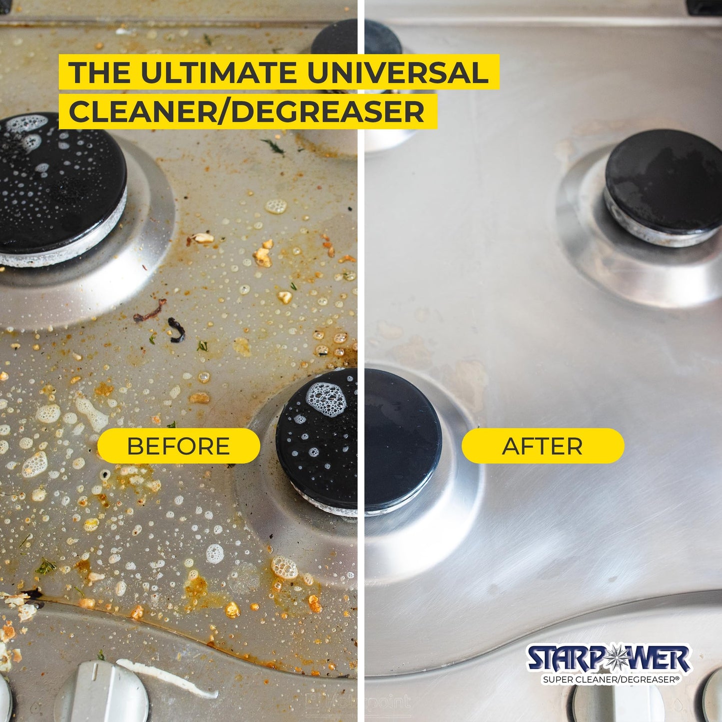 STARPOWER Heavy Duty Cleaner Degreaser RTU Spray, 32 oz, Pack of 2