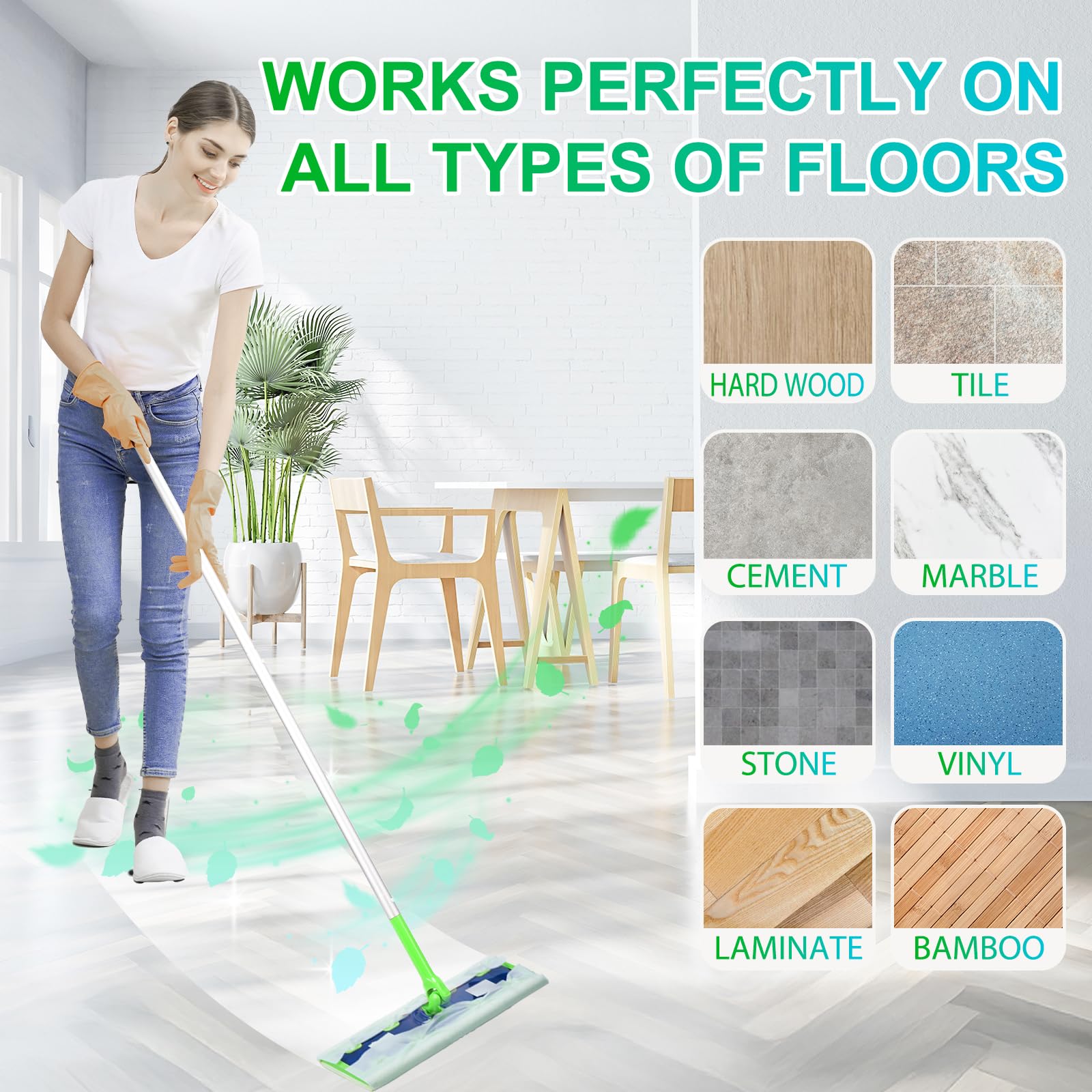 20 Count XL Wet Mopping Cloths for Swiffer Sweeper XL Mop - Disposable X-Large Wet Pad Refills - Multi-Surface Wet Wipes Mopping Pads Refill for Floor