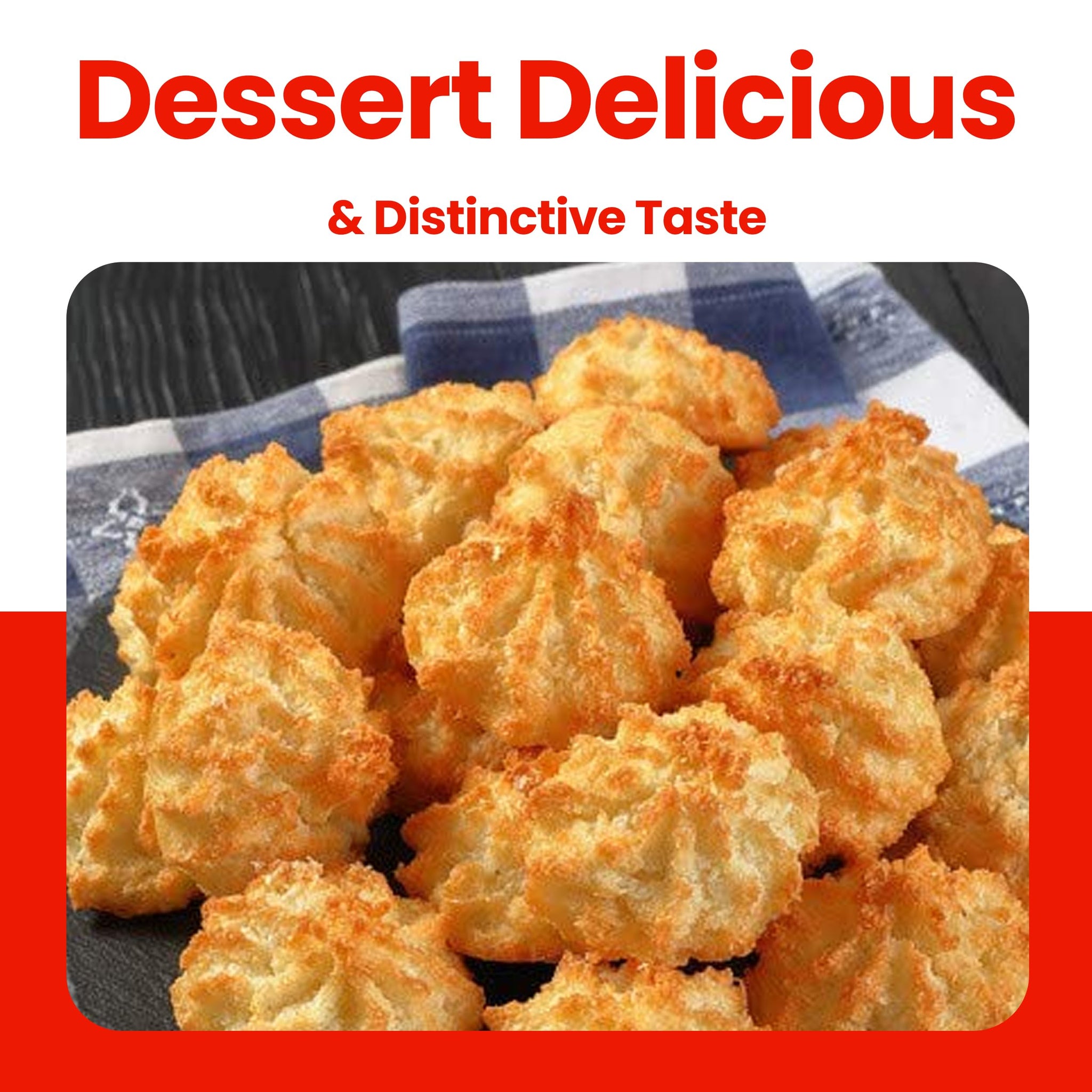 Macaroon Coconut - Premium Quality - Organic Macaroons - Delicious & Distinctive Coconut Yogurt Flavor - Yogurt Cookie - Tasty Dessert Treats (Pack