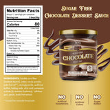 ChocZero Keto Chocolate Sauce, Sugar Free Hot Fudge, No Artifical Sweeteners, Low Carb Dessert & Ice Cream Topping, Gluten Free, 12 oz Jar