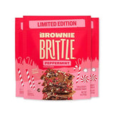 Brownie Brittle - Chocolate Chip Peppermint Thin and Crispy Sweet Snacks (Pack of 3, 4 oz), Rich Gourmet Brownie Bites Dessert