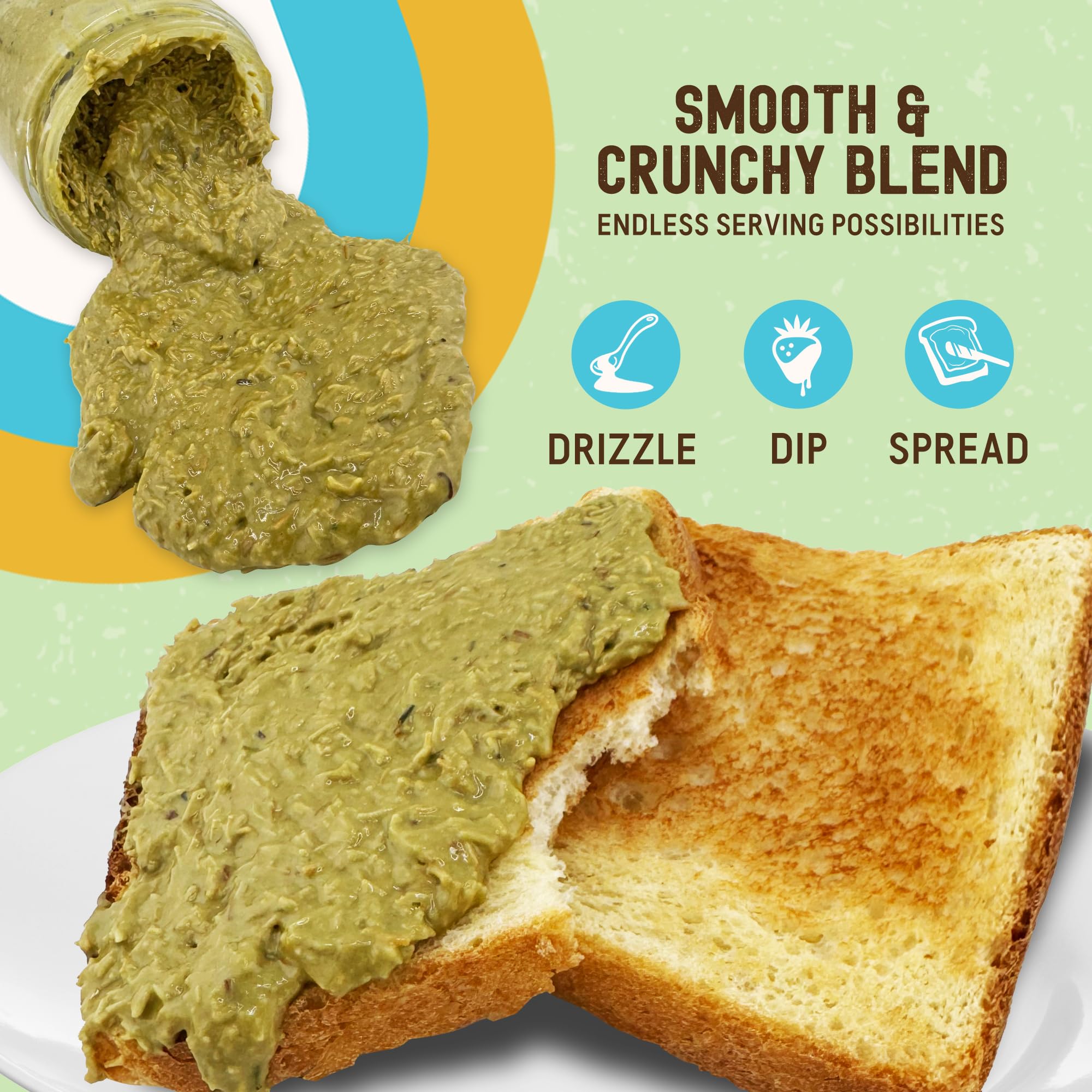 Moosh Dubai Chocolate Bar Filling - Viral Pistachio & Kataifi Spread for Desserts, Toast, and Candy Making (12 oz)