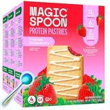 Magic Spoon High Protein Pastries, Frosted Strawberry - 11g Protein, 6g Fiber, 5g Net Carbs, 3g Sugar - Gluten Free, Grain Free, Keto Friendly Protein