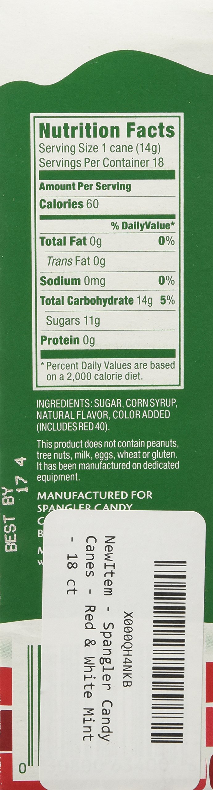 Spangler Candy, Peppermint R&W, 18 ct