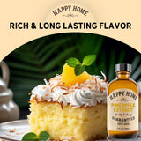 Happy Home Pineapple Extract, Gluten-Free, Kosher, 4 fl oz