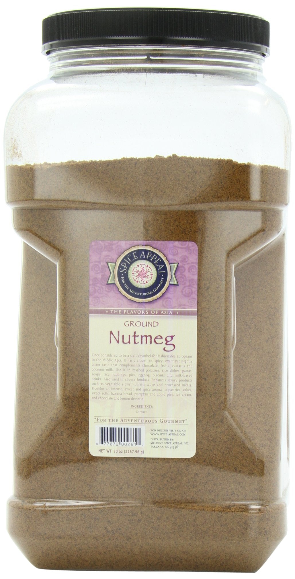 Spice Appeal Nutmeg Ground, 5 lbs