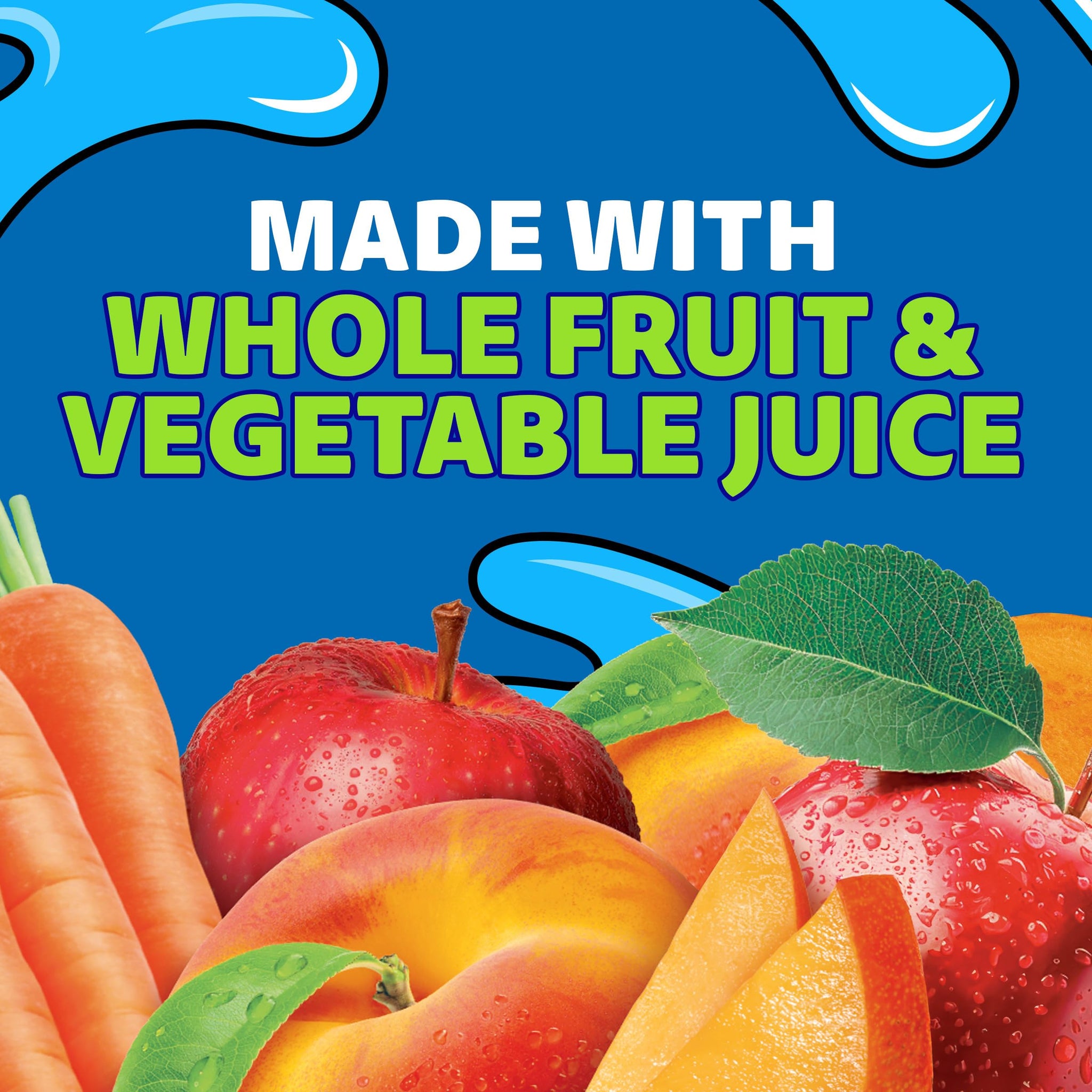 Capri Sun 100% Juice Fruit & Veg Juice Blend from Concentrate, 10 Pouches, for School Lunches and On-the-Go Hydration, Peach Mango Punch, All Natural