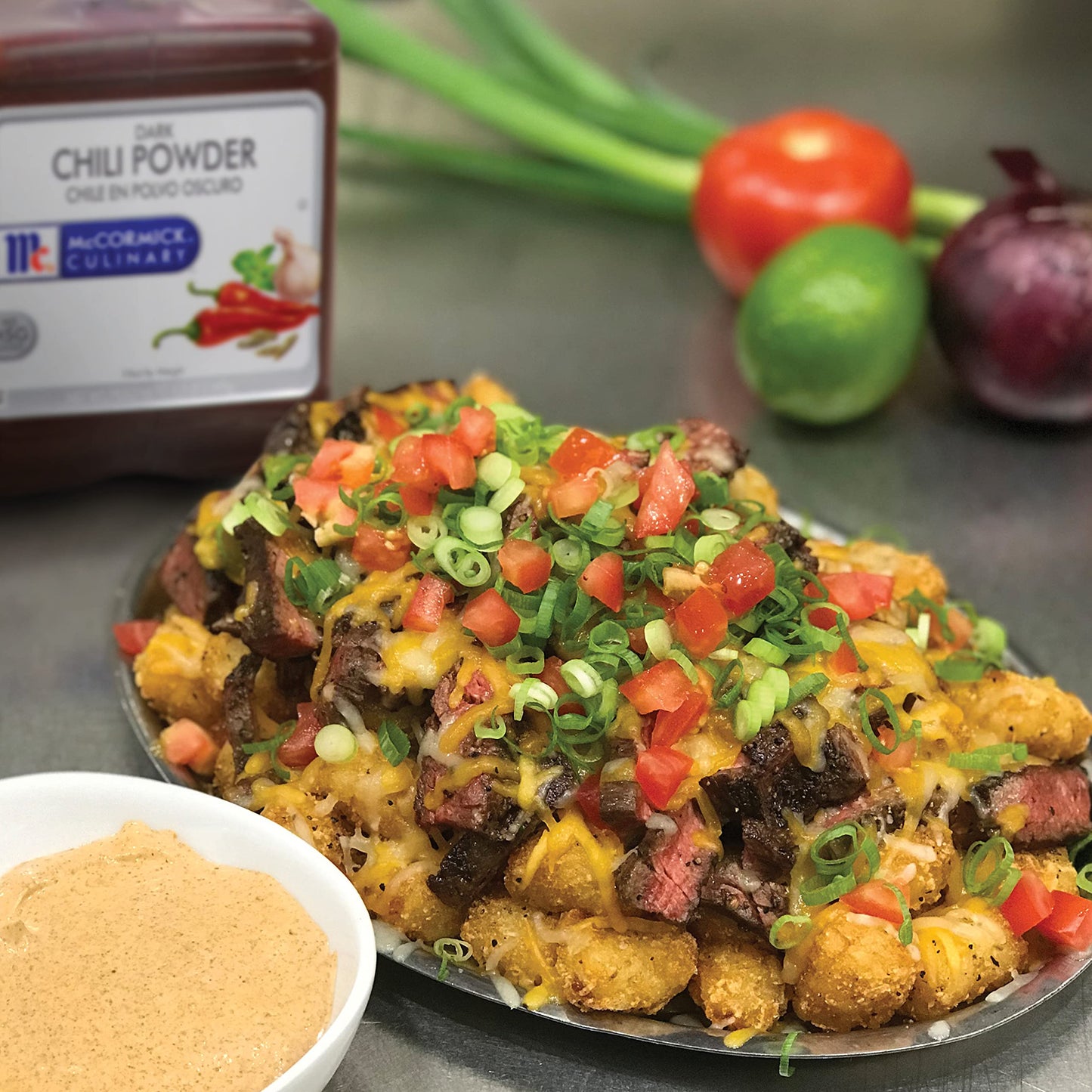 McCormick Culinary Dark Chili Powder, 5.5 lb - One 5.5 Pound Container of Bulk Dark Chili Powder Seasoning for a Sweet, Earthy Flavor, Best on Nachos