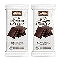 Missy J's Organic Carob Dark Delights Unsweetened Plain Candy Bar 3 Oz 2 Pack | Vegan, Gluten and Caffeine Free, Healthy Substitute for Chocolate