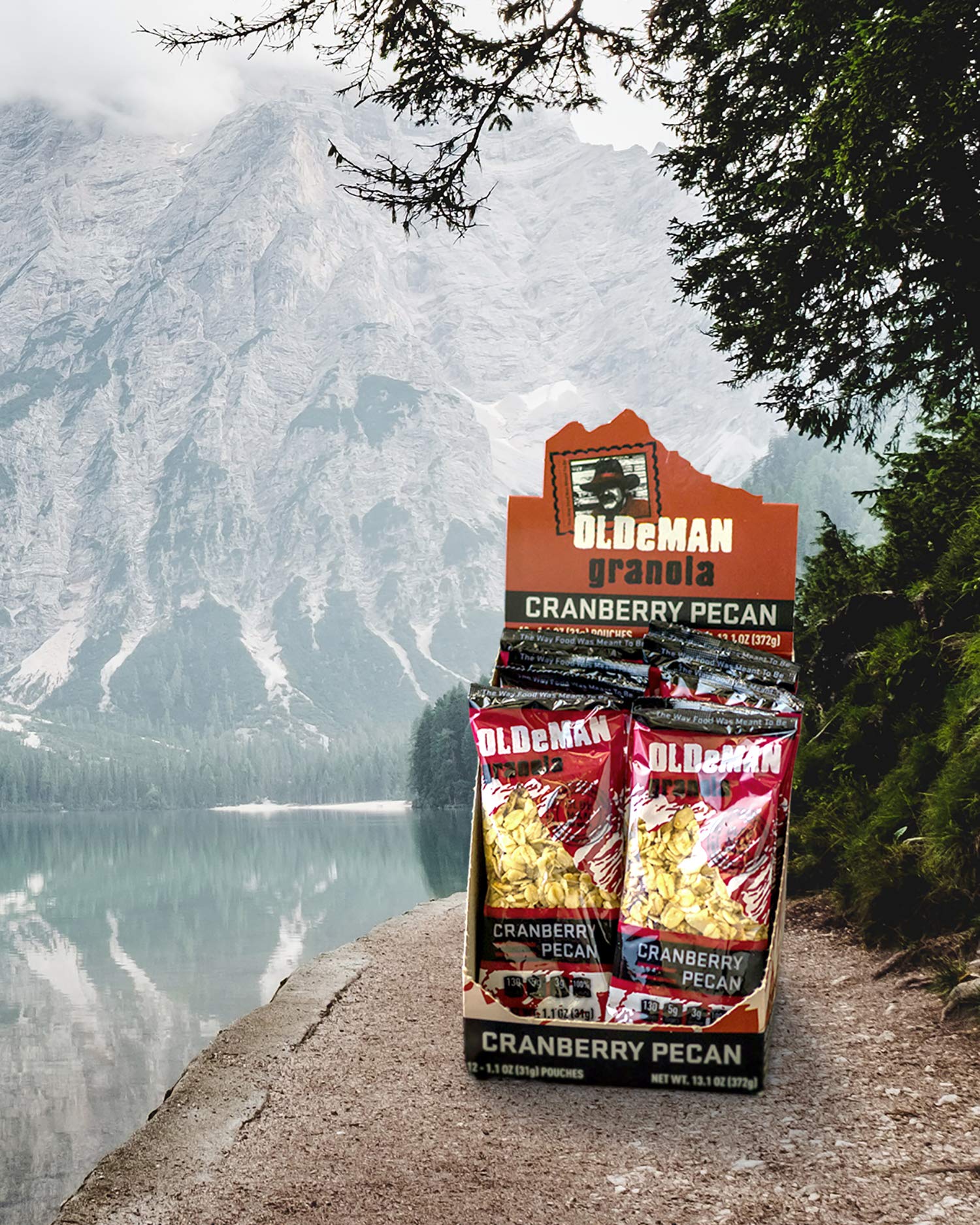Olde Man Granola Gluten Free Granola - Non-GMO Healthy Granola Cereal - Soft Whole Grain Oats, Butter, Brown Sugar - Handmade in Colorado (Cranberry