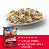 Betty Crocker Hamburger Helper Stroganoff, Pasta & Creamy Sauce Mix, Twin Pack, 13 oz