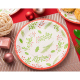 Juvale 80-Pack Holly Berries Christmas Paper Plates - 9 Inches Decorative Paper Plates, Christmas Decorations for Holiday Parties & Family Gatherings