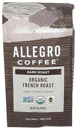 Allegro Coffee Organic French Roast Ground Coffee, 12 oz