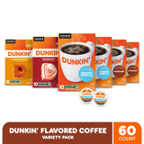 Dunkin' Mixed Flavor Coffee Variety Pack, 60 Keurig K-Cup Pods