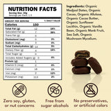 Macalat Organic Medjool Dates Pouch, Sweet Dark Chocolate Covered Dates, 70% Peruvian Cacao Date Bites, No Added Sugar, High Potassium and Fiber