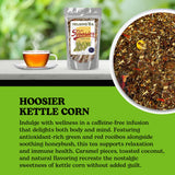 Nelson's Tea Hoosier Kettle Corn - Cut & Sifted, Caffeine Free Loose Leaf Tea with Sweet and Spicy Blend of Green Rooibos, Honeybush, Caramel, Corn