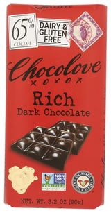 Chocolove Rich Dark Chocolate Bar, 3.2 OZ