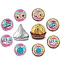 80's Party Round Candy Sticker - I Love 80's Hip Hop Party Favors Sticker Labels Fit Chocolate Candy? 160 Pieces?