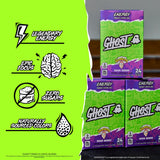 GHOST Sugar-Free Energy Drink Packets, Warheads Sour Berry, 24 To Go Sticks
