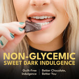 MACALAT Sugar Free Dark Chocolate Covered Mango Slices, 70% Cacao, Organic