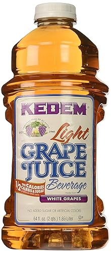 KEDEM JUICE WHITE GRAPE LGHT, 64 OZ