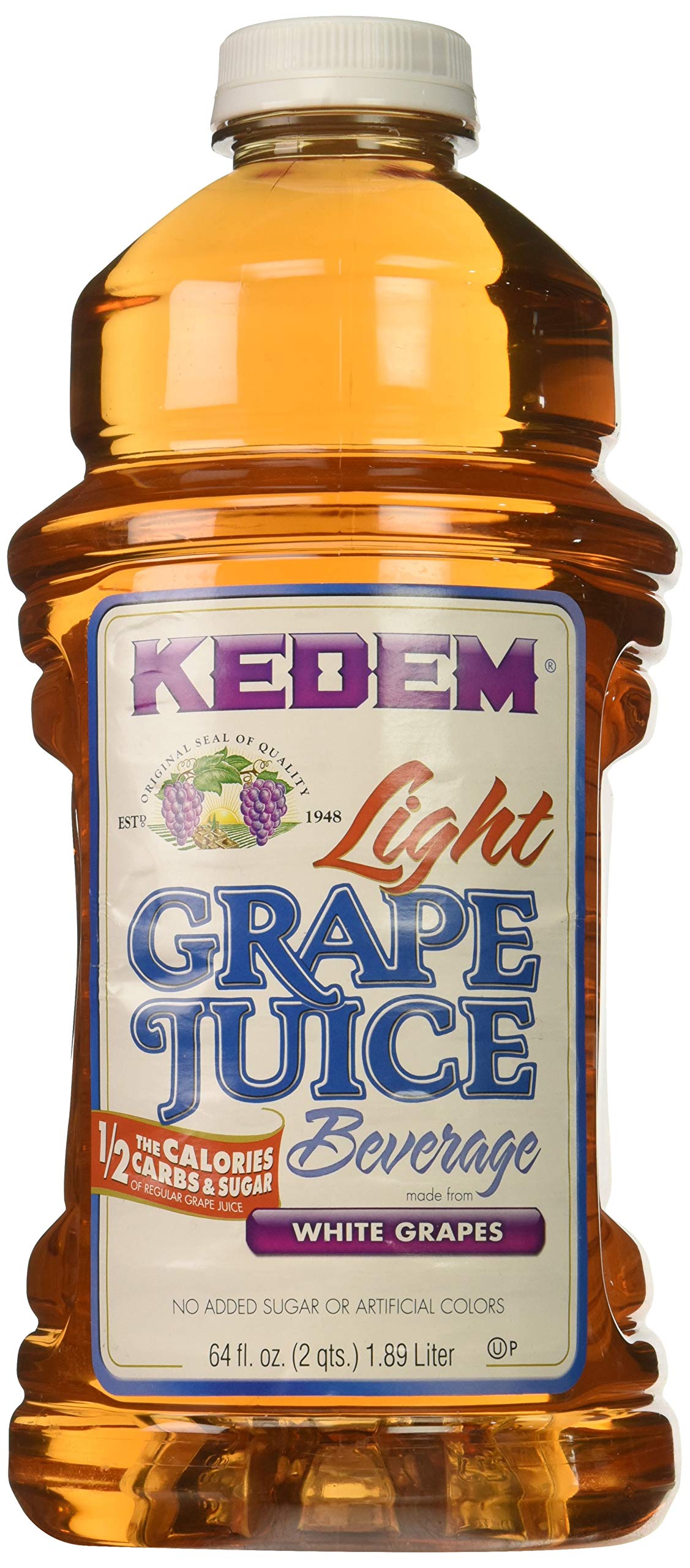 KEDEM JUICE WHITE GRAPE LGHT, 64 OZ