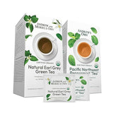 ANDREW LESSMAN Tea - Variety Pack - Earl Grey Green Tea + Peppermint Tea 30 Sachets Each - Certified Organic. Refreshing, Soothing. Rich in Healthy