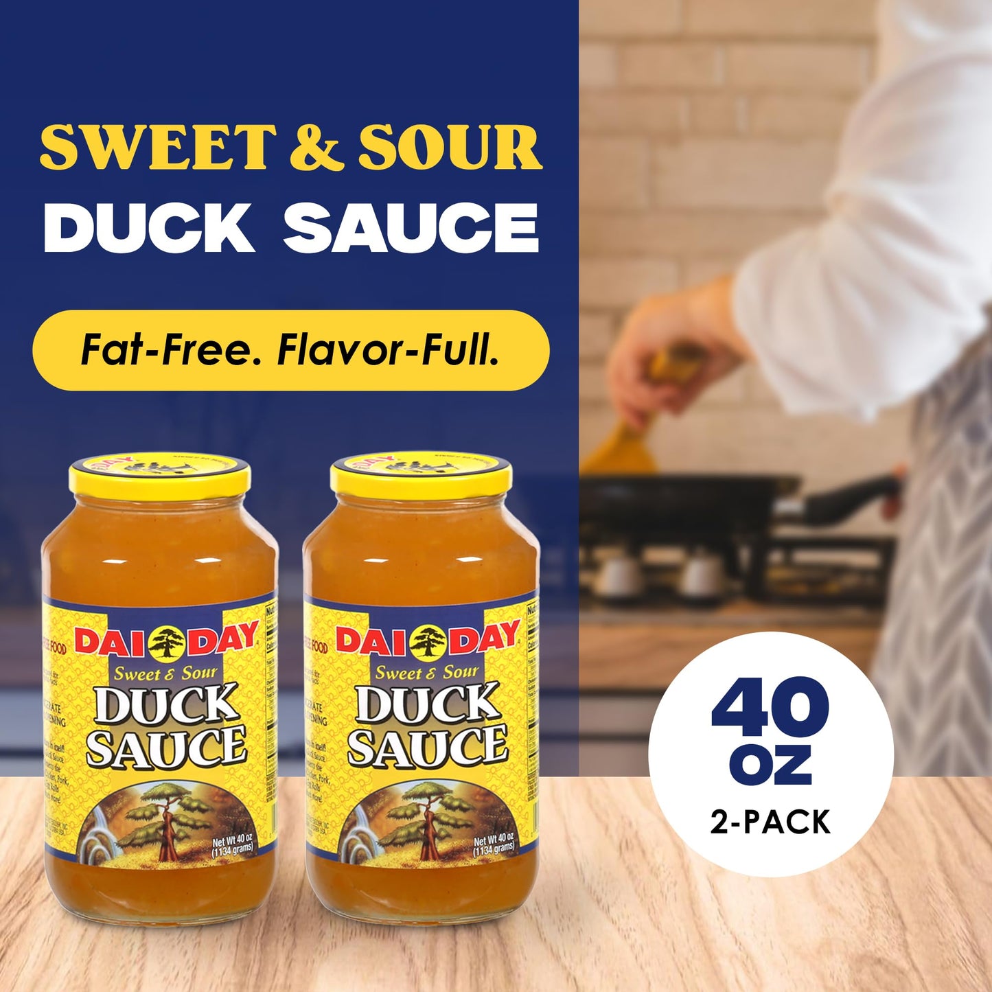 Dai Day Sweet & Sour Duck Sauce (2 Pack, Total of 80oz)