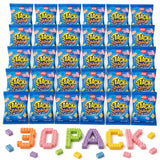 DOUzzle Kosher, Stack 'n Snack Candy Blocks, Edible Bricks, Building Blox, Construction Cake Toppers, (30 Pack), Individually Wrapped Treats, Birthday