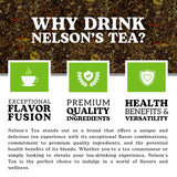 Nelson's Tea Hoosier Kettle Corn - Cut & Sifted, Caffeine Free Loose Leaf Tea with Sweet and Spicy Blend of Green Rooibos, Honeybush, Caramel, Corn