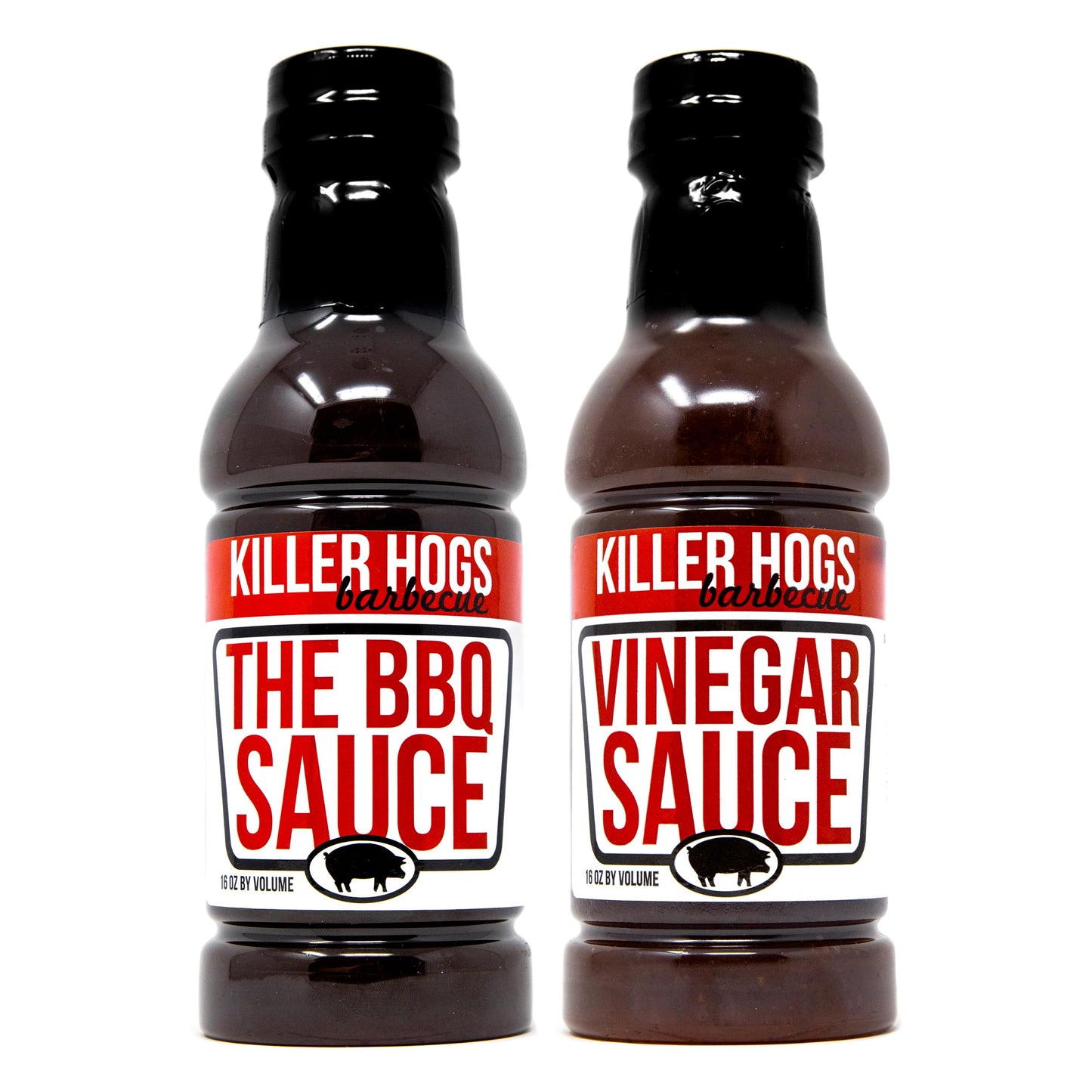Killer Hogs The BBQ Sauce & Vinegar Sauce Pack of 2 Bottles | Use for all your Grillings Needs including Chicken, Beef, and Pork | 16 oz Per Bottle |