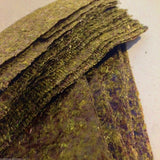Aquatic Foods inc.100 Nori Seaweed Sheets, Restaurant Grade APX 4" x 7.5" Sheets for Marine Tangs, Angelfish, Butterflies, Cichlids. All Herbivorous