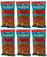 Werner Chile Limon Peanuts Cacahuates con Chile y Limon, Flavored Peanuts, Spicy Peanuts 7 Ounce (Pack of 6)