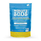 Molly's Suds 2-in-1 Original Laundry Powder with Oxygen Brightener Boost | Clean Laundry Detergent & Stain Remover | Peppermint with Hint of Lemon
