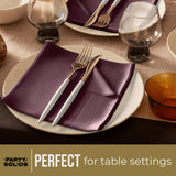 Party Solids Brown Dinner Napkins Disposable Everyday 50 Pcs 2 Ply Brown Napkins Disposable Paper Everyday For Parties & Party Supplies