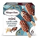 Haagen-Dazs, Vanilla Milk Chocolate Almond Snack Size Ice Cream Bars, 6 count (Frozen)