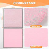 WYDZKJ 12Pack Multipurpose Wire Dishwashing Rags, Upgrade Non Scratch Wire Dishcloth, for Wet and Dry Use, Reusable Metal Scrubbing Microfiber Clean