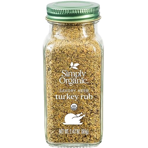 Simply Organic Turkey Rub, Certified Organic | 2.43 oz
