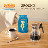 Kauai Coffee Ground Coffee - Smooth, Rich, Medium Roast - Slightly Sweet Nutty Flavor - Arabica Coffee, 10% Hawaiian with No Bitterness - Vanilla