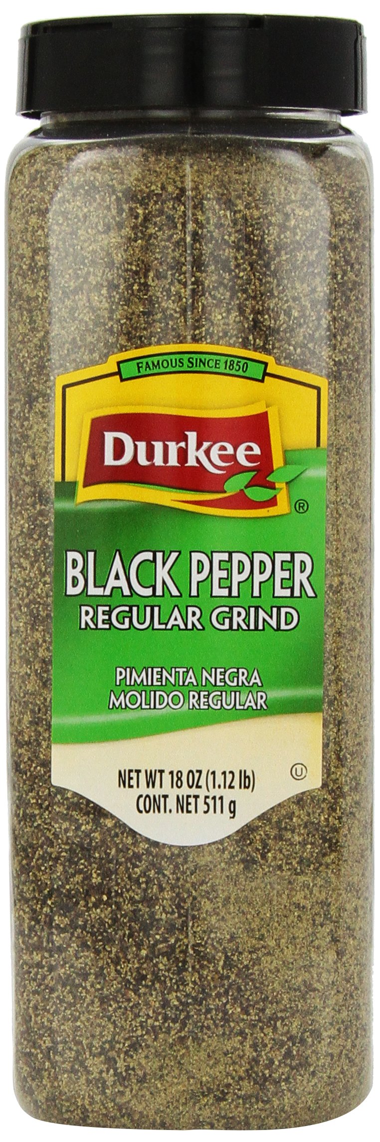Durkee Pepper Black Regular, 18-Ounce Containers (Pack of 2)