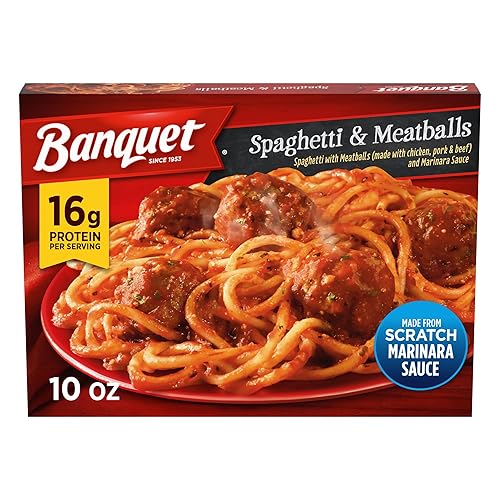 Banquet Spaghetti & Meatballs, Frozen Meal, 10 OZ