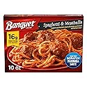 Banquet Spaghetti & Meatballs, Frozen Meal, 10 OZ