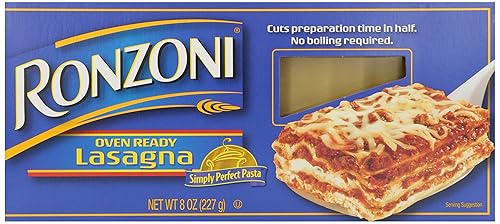 Ronzoni Oven Ready Pasta, Lasagne, 8 oz