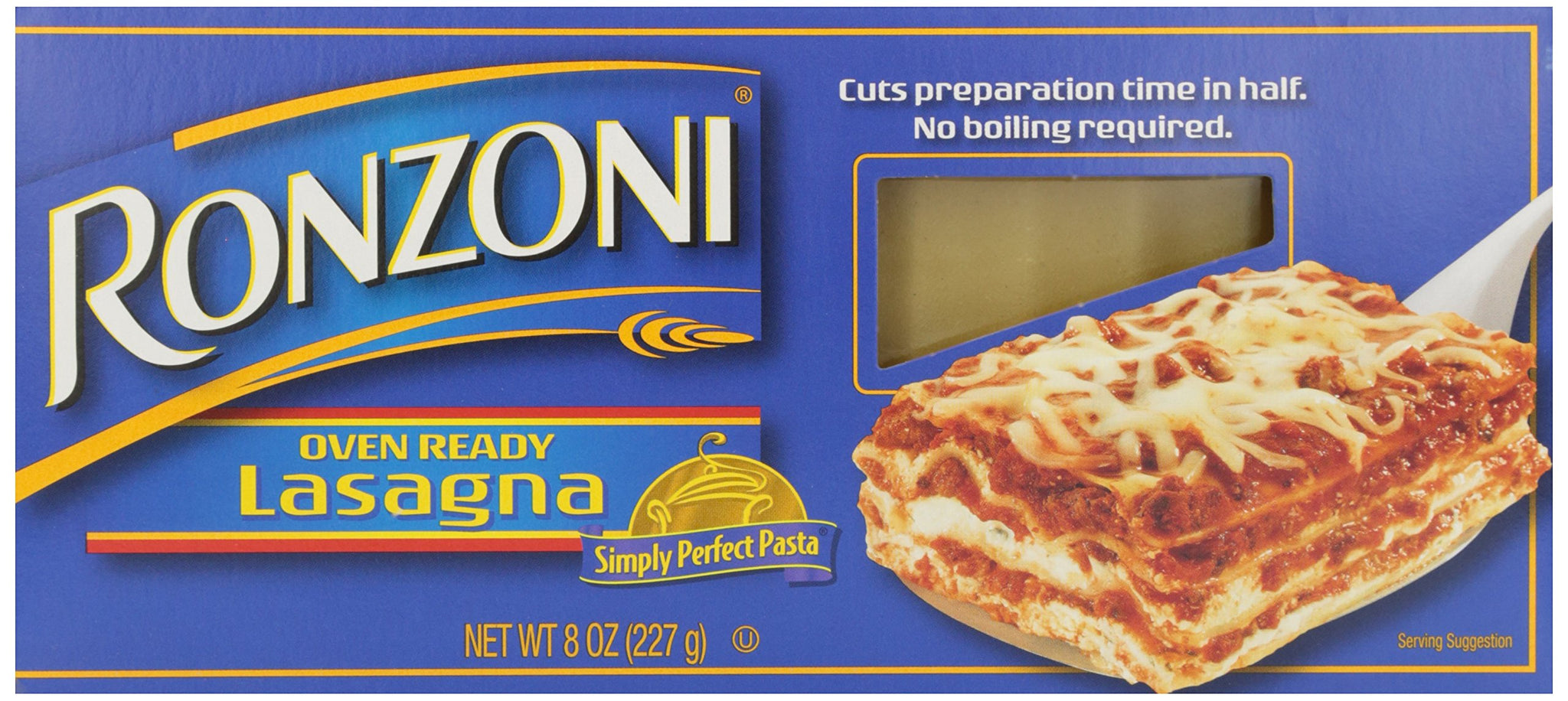 Ronzoni Oven Ready Pasta, Lasagne, 8 oz