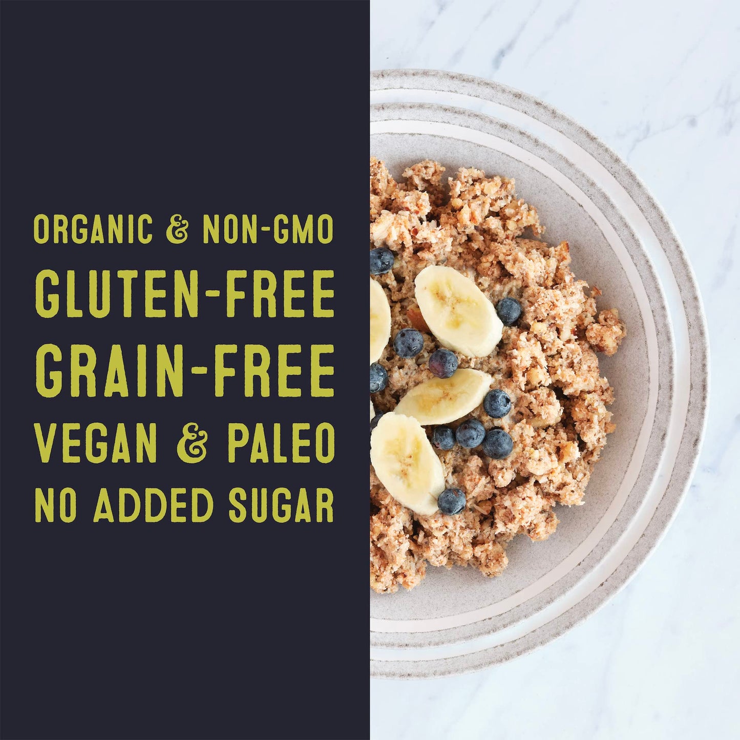 Wella Cereal Oatmeal Alternative, Gluten-Free Breakfast Hot Cereal, Grain-Free Paleo Organic Vegan High Protein Superfood, Plant-Based Non-GMO, Low in