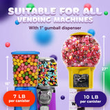 Gumballs for Gumball Machine - 1 Inch Large Double Bubble Gumballs - Assorted Fruit Flavored Bubble Gum for Kids - Sweet Gum Balls in Bulk 15 Lb