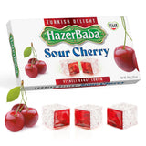 HazerBaba Turkish Delight Candy, Sour Cherry, 16oz (Pack of 1), Dulces