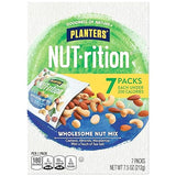 PLANTERS NUT-rition Wholesome Nut Mix, 7.5 oz Box (Contains 7 Individual Pouches) - Cashews, Almonds and Macadamias Snack Mix - No Artificial Flavors
