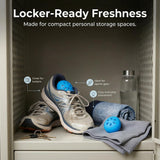 Air Jungles Shoe Deodorizer Balls [Upgraded Formula], 6 Ct Fresh Linen Scent Odor Eliminator for Sneaker, Gym Bag, Locker and Drawer, Natural