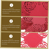 OFFSCH 100pcs Hollow Rose Trim Chocolate Candy Cups for Chocolate Packaging Decorative Wrappers for Weddings Parties and Dessert Displays Material